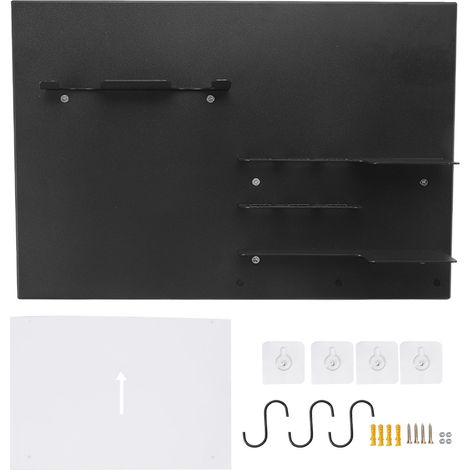 étagère rangement-Porte-Outils mural Café Noir Support Portafiltre en Fer avec Accessoires Installation Espace Optimisé