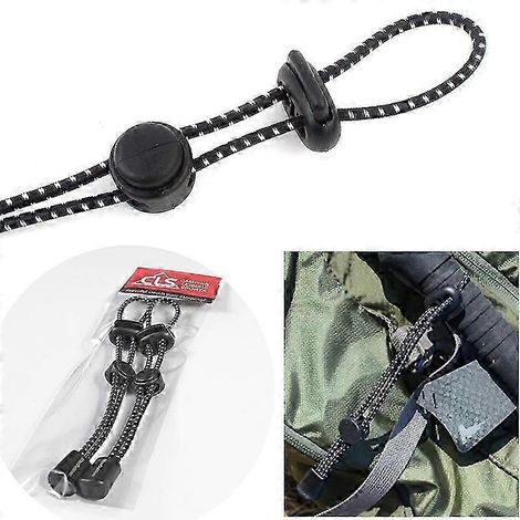 Anneaux de retenue élastiques pour cordes de support élastiques de sac à dos d'escalade en extérieur (lot de 2) (1/5)