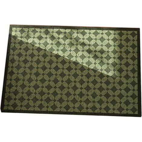 Tapis de sol rétro en porte d'entrée anti-salissures paillasson x cm 40 60 soie verte (1/5)