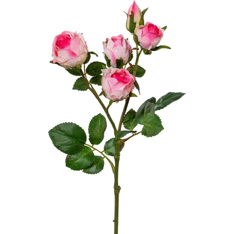 GASPER Rosenblütenstiel Rosa 39 cm - Kunstblumen (1/2)