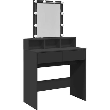 Maison Exclusive - Toeletta con LED Nera 80x41x144,5 cm