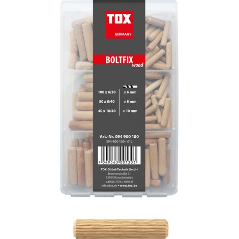 Holzdübel Sortiment 190 tlg. Boltfix wood 100x (1/4)