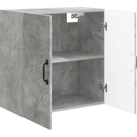 Armadietto a muro Mobiletto a muro Grigio Cemento 59 x 31 x 60 cm DAS204419 (1/5)