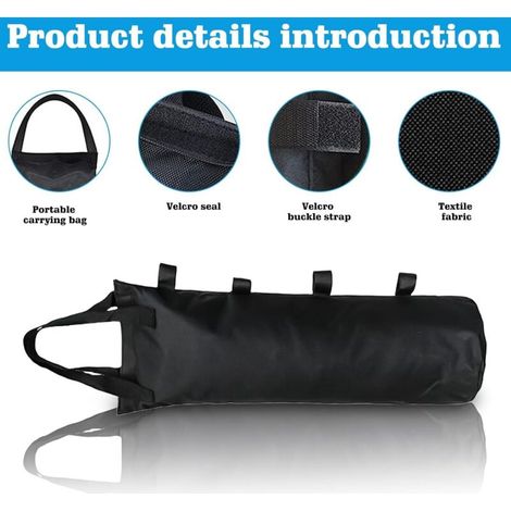 Rowoythk – Set mit 4 Sandsäcken 50 x 13 cm – 600D Oxford-Gewebe – 10 kg Tragkraft – Doppelt verstärkte Nähte für Gartenpavillons und Lauben (1/5)