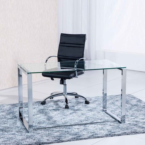 Mesa Estudio Benetto 120 Patas Cromo OK1284