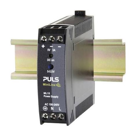 Alimentation rail DIN PULS MiniLine ML15.051 5.5 V/DC 3 A 15 W 1 x (1/3)