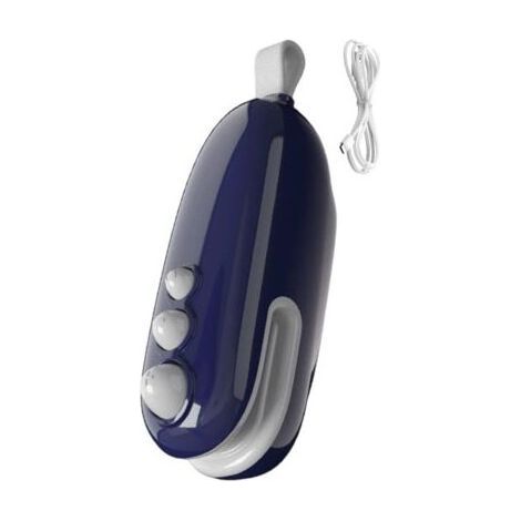 Scelleur thermique portable 2 en 1 avec cutter et recharge USB - Scellant alimentaire magnétique (Bleu) (1/5)
