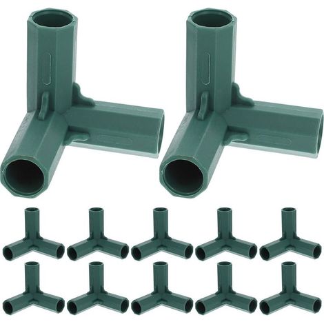 CCYKXAConnecteurs de Cadre de Serrage et en PP Lot de 12 16 Mm, Raccords Coudés 3 Voies Assemblage Rapide Résistance aux Intempéries pour Mobilier de Jardin (1/5)