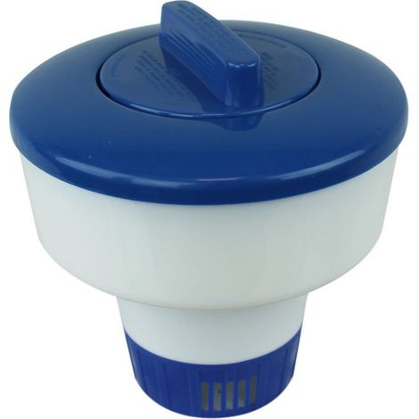 Linxor – Diffuseur flottant réglable Ø 17,5 cm – Pour chlore et brome – Compatible avec piscines enterrées et hors sol – Fabrication en plastique