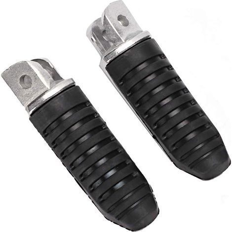 Repose-pieds de Moto, Repose-pieds Noirs 2 Pièces Avant en Aluminium de Passager Adaptés pour DL650 V Strom 2004-2012 (1/4)