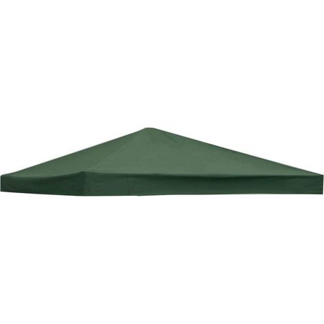 Costway – Toile de rechange pour tonnelle 300 x 300 cm – Tissu imperméable en polyester – Autocollants magiques pour installation facile – Couleur encre verte