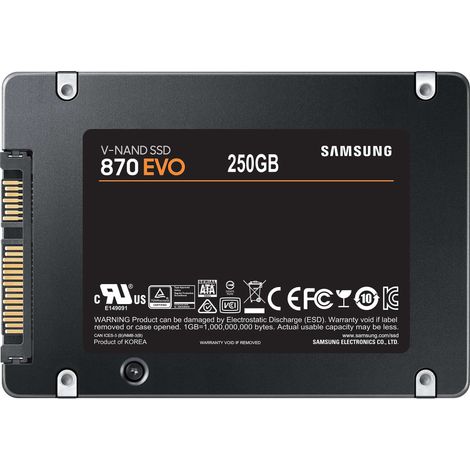 Hard Disk Ssd 250Gb 870 Evo Sata 3 2.5" (Mz-77E250B/Eu)