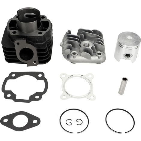 ZASCHMOY Kit cilindro e pistone ad alte prestazioni da 11 pezzi, alesaggio 47 mm per motore Jogging 2 tempi 1e40qmb, kit di ricostruzione superiore in lega di alluminio, compatibile con Zuma. (1/5)
