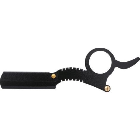 Professionelles Rasiermesser aus Edelstahl mit gerader Klinge im Antik-Stil