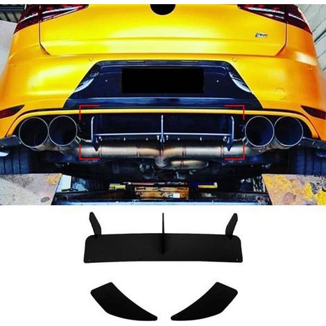 Three models made of glossy black ABS plastic, suitable for the Volkswagen Golf 7R (2013-2016).--BIEMMEDUE (1/5)