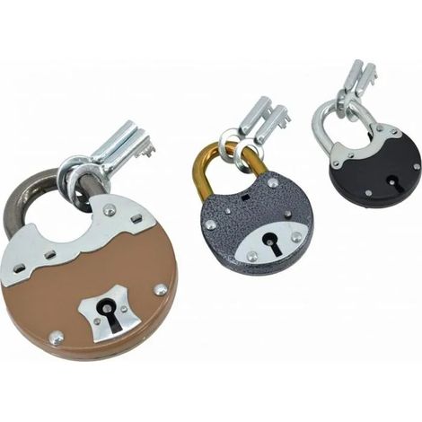 Cadenas awtools 50mm clé tubulaire résistant coupe rouille (1/2)