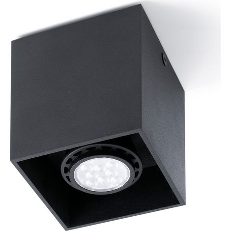 TECTO 2L GU10 Plafón negra