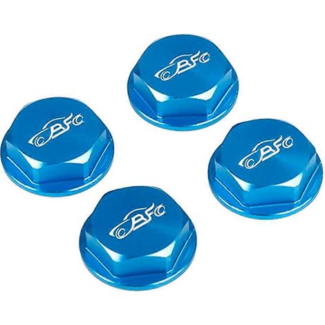 Écrou de fixation de moyeu de roue fermé en métal RF (4 pièces) pour camions de course 1/5 Rovan Rofun LT Kingmotor X2 Losi 5Ive-T - Bleu (1/4)