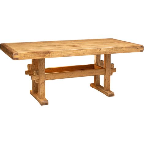 RUSTIC COUNTRY TABLE IN SOLID LIME WOOD NATURAL FINISH (1/5)
