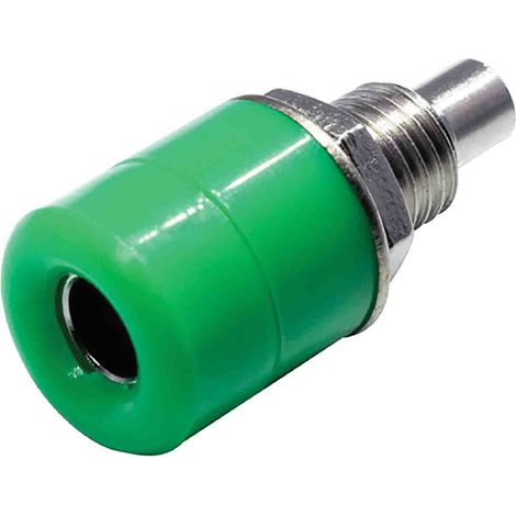 Fiche banane femelle Miniature RS PRO Vert Femelle 24A 30V ( Prix pour Sachet de 5 ) (1/2)