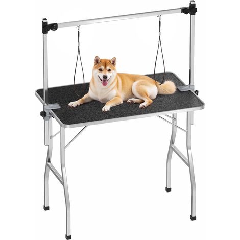 Mesa para corte canina con 2 lazos peluqueria mascotas perro gato tabla