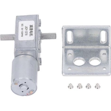 25 kg·cm 12 mm reversibler Schneckengetriebemotor, Doppelwelle, 6 V, 10 U/min, selbsthemmend, für Backöfen und Waschmaschinen (1/4)