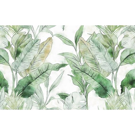 Papier peint panoramique - Plantes Tropicales - 130 cm x 81 cm (1/2)
