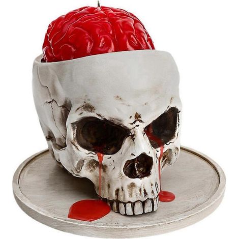 Halloween Multifunktionaler Totenkopf-Behälter, Blumentopf mit menschlichem Totenkopf