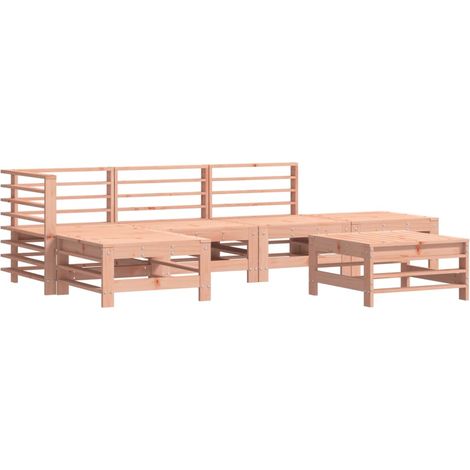Maison Exclusive - Salon de jardin 6 pcs bois massif douglas