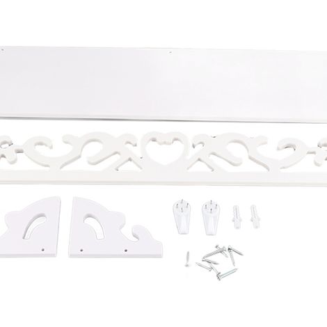 Étagère murale flottante, rangement décoratif, présentoir mural, meuble suspendu pour salon, chambre, cuisine, étagère de décoration intérieure, support robuste, bois et métal, design moderne. (1/3)