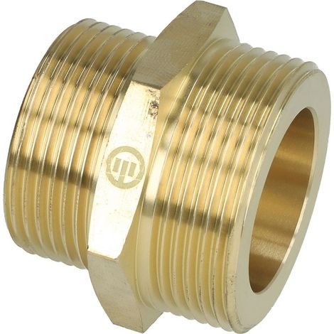Nipple de réduction 1 1/4’’ FM x1 1/2’’ FM modèle large pour tuyau solaire ondulé