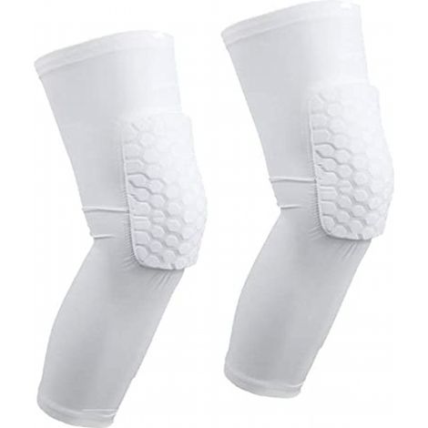 Genouillères pour jeunes et adultes, genouillères de basketball, genouillères de compression pour la protection contre les chocs - 1 paire (moyenne, noire) (1/5)