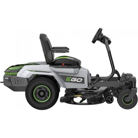 Ego Power+ – Tondeuse autoportée électrique 107 cm – 4 moteurs brushless 22 CV – 4 batteries 10 Ah avec chargeur mural – Maniabilité à virage zéro (1/5)