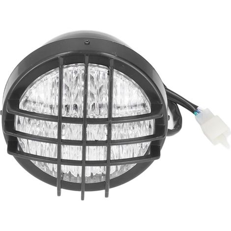 Faro a LED Akozon, 12V 8W, in plastica e metallo, per moto, ATV, quad e go-kart.