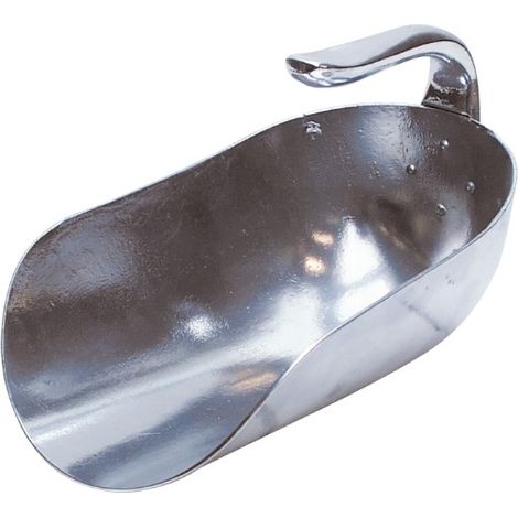Cucharón de aluminio para 2,5 Kg con mango en la parte superior