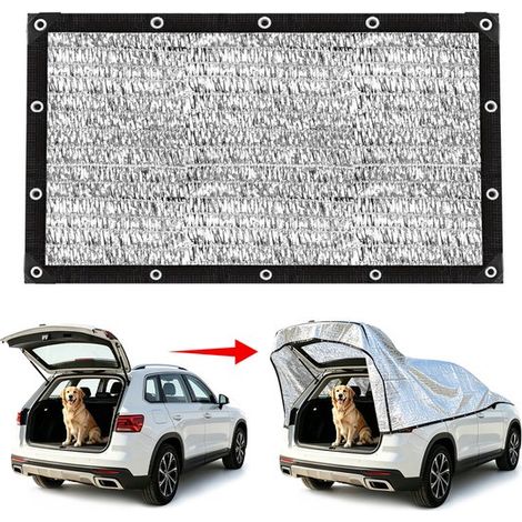 Sonnenschutznetz für Autos Luftkühlend 80 % Schattierung Mit Ringen Einfache Montage Aluminium Schattierungsgewebe für Gewächshäuser, Rasenfläche (1/5)