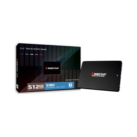 Biostar SSD S180 512Gb 2.5 SATA3 6Gb/s 512Mbs