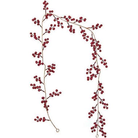 Weihnachtliche Tischdekoration für drinnen: Künstliche Stechpalme und Stechpalmenbeeren (b, Stil), 1 Stück bd (1/3)