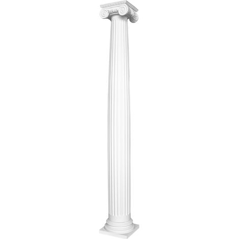 Colonne decorative in stucco / PU - colonna elemento ornamentale base del corpo: Rotondo, Albero