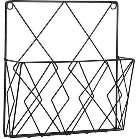 Étagère murale, rangements suspendus à la porte, étagères murales pour magazines et livres, classeurs muraux suspendus, étagère murale en fil métallique (1/5)