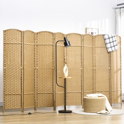Paravent pliable en 8 parties, cloison de séparation pour salon, chambre, bureau, etc. (1/5)