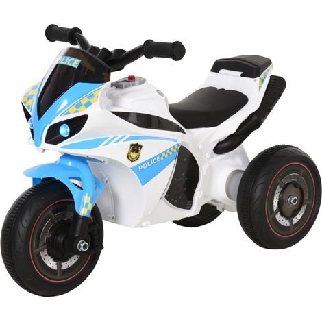 Moto correpasillos infantil, moto de equilibrio con luces y música para bebés de 18 a 36 meses, plástico resistente estilo racing, 74 x 39 x 48 cm, azul (1/5)