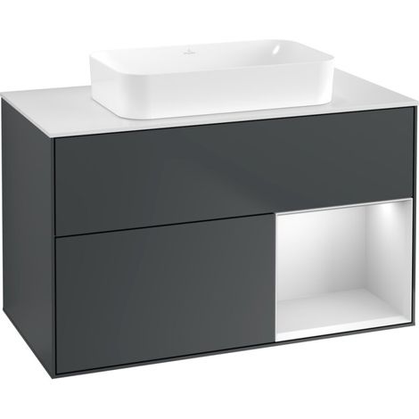 Villeroy & Boch F661MTHG meuble sous-lavabo Finion F66 (1/2)