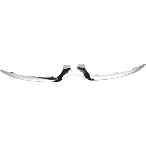 Eosnow 2PCS Chrom-Frontstoßstangen-Unterverkleidung 2058851374 Ersatz für Benz C-Klasse W205 C205 A205 S205