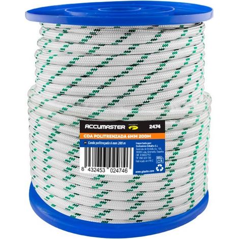 Carrete Cordeles Politrenzada 10mm 100m Marca Accumaster (1/5)