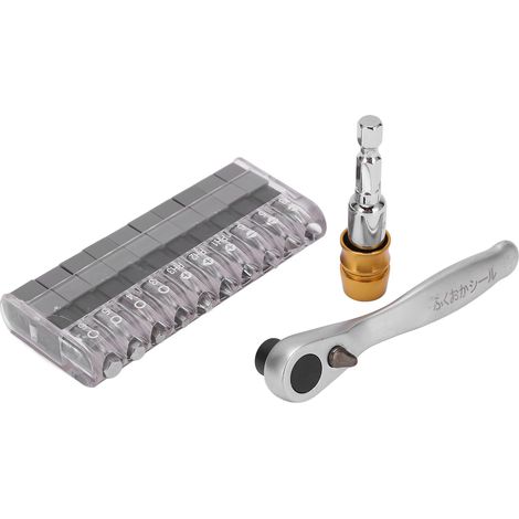 Kit de 12 embouts de clé à cliquet mini, tournevis à cliquet pour réparation automobile (1/5)