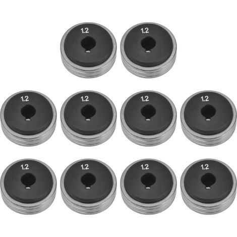 Lot de 10 galets d'alimentation pour soudeur GMAW, roues d'entraînement de fil, kit de rouleaux pour postes 200A 350A 500A (1/5)