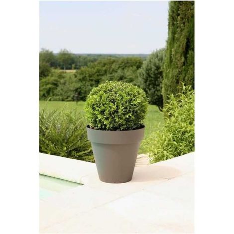 RIVIERA Vaso di fiori Soleilla - Rotondo - Ø 60 x 53,6 cm - Grigio glitter