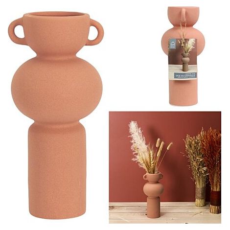 Vase avec Anse Déco "Arty" 25cm Terracotta (1/5)
