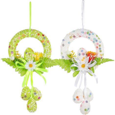 guirlandes décoratives d'œufs de Pâques à suspendre à la porte-22x5.5cm (1/3)